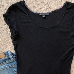 Cable & Gauge Black T-Shirt, Size: S